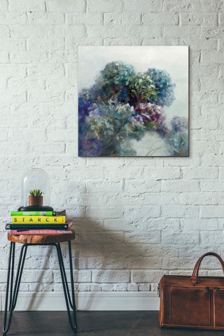 Epic Graffiti "Abstract Hydrangea" by Danhui Nai Giclee Canvas Art, 26"x26"