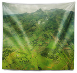 Highlands around Addis Ababa Landscape Wall Tapestry, 80"x68"