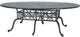 Grand Terrace 72"x102" Geo Bar Table, Midnight Gold
