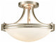 Brushed Nickel Ceiling Light Glass Ceiling Lighting Fixture