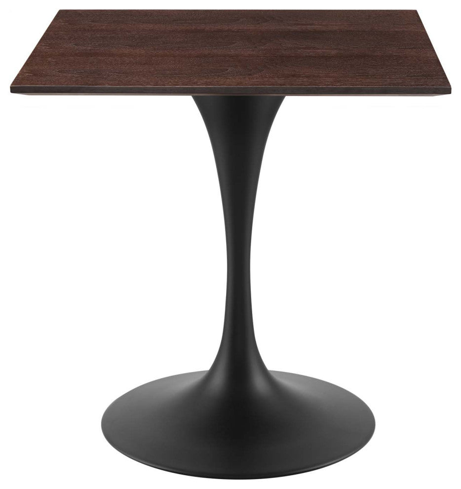 Dining Table, Square, Wood, Black Dark Brown, Modern, Cafe Bistro Restaurant