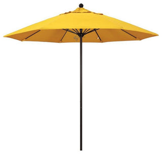 9' Venture Series Patio Umbrella With Sunbrella 1A Sunflower Yellow Fabric
