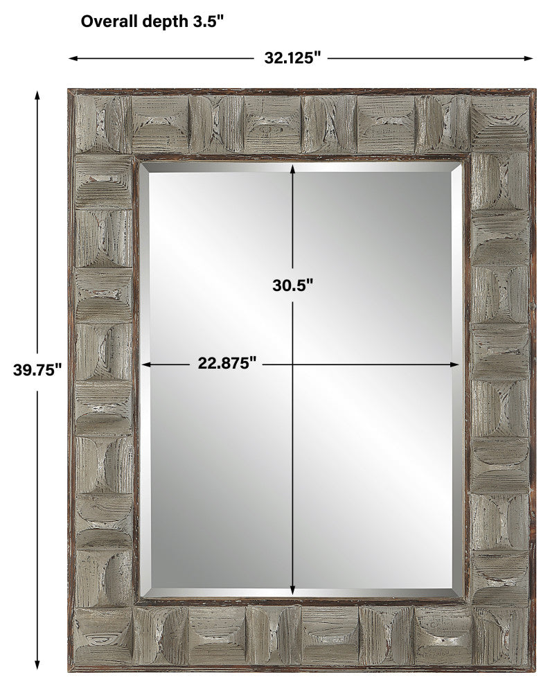 Uttermost 09822 Pickford Gray Mirror