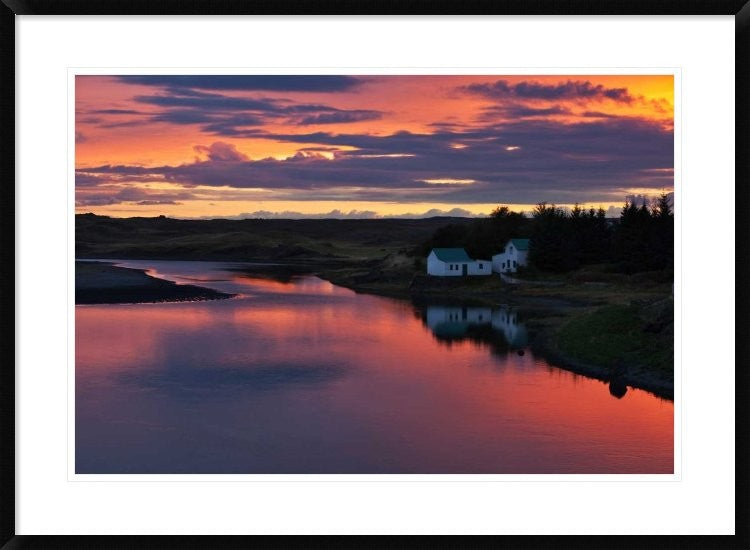 "White River" Framed Digital Print by Brin Ingibergsson-Bragi, 38"x28"