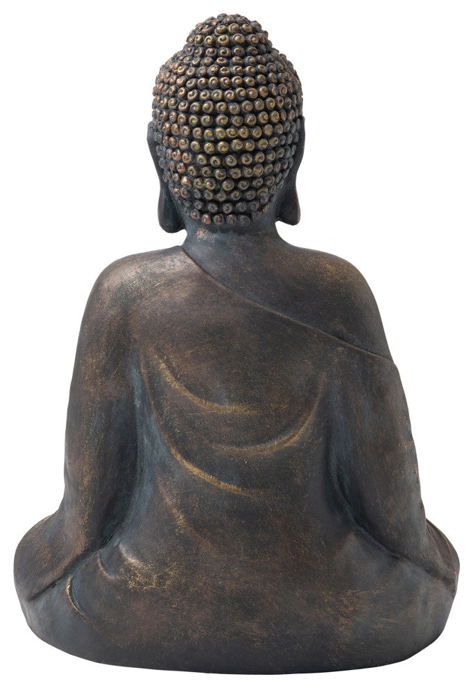 19"H MGO Meditating Buddha Statue