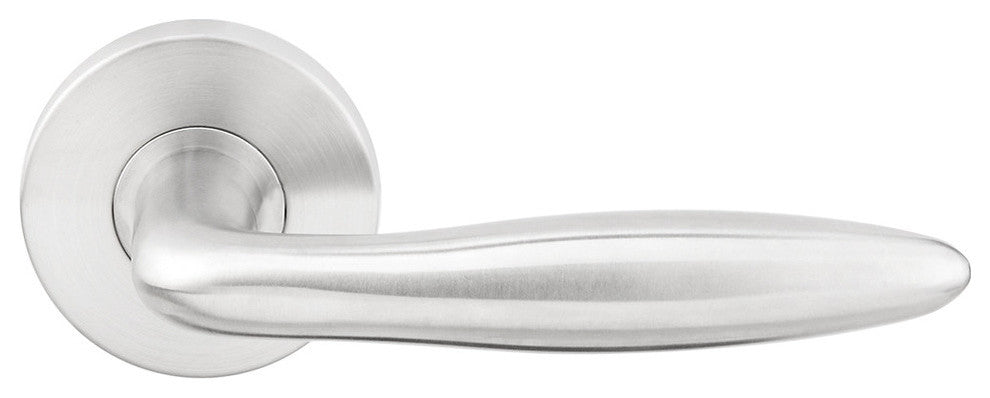 Summer Lever, Tubular Passage, Satin Stainless Steel, 2-3/8" Backset