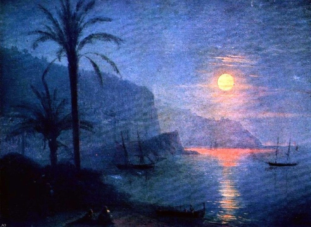 Ivan Constantinovich Aivazovsky The Nice at Night Wall Decal