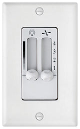 Wall Contol 4 Speed Dual Slide, White