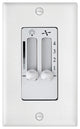Wall Contol 4 Speed Dual Slide, White