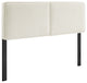 Lindee Boucle Fabric King Headboard, Cream