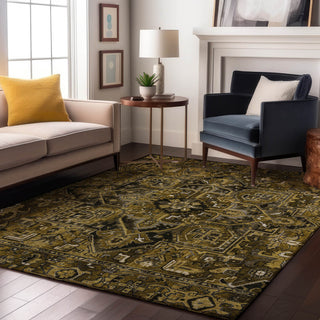 Premium Machine Washable Mayfield AMF570 Brown 8' x 10' Rug