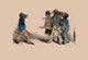 Hog and Dogs - Gallery Wrapped Canvas Art 28" x 42"