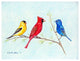 Betsy Drake Three Birds 30 X 50 Inch Floral Comfort Floor Mat