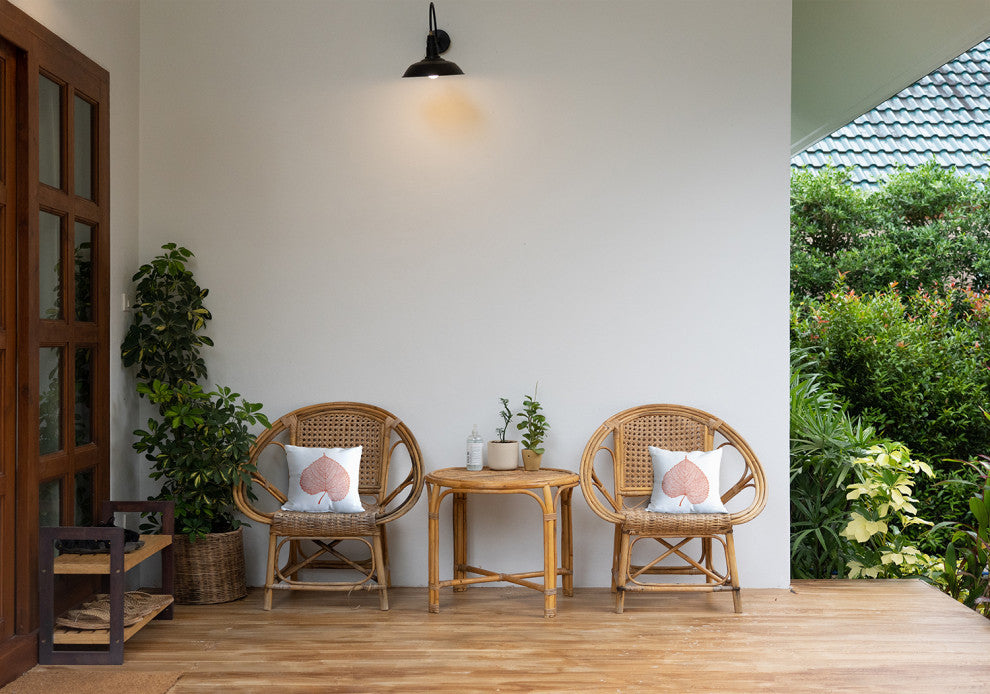 Leaf Study Indoor/Outdoor Throw Pillow, Harvest Orange, 20"x20"