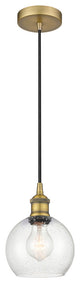 Innovations 616-1P-BB-G124-6 1-Light Mini Pendant, Brushed Brass