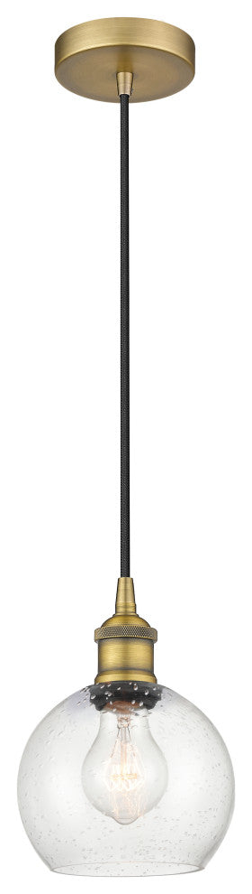 Innovations 616-1P-BB-G124-6 1-Light Mini Pendant, Brushed Brass