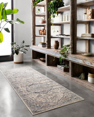 Teagan TEA-01 Area Rug, Natural/Gray, 2'8"x4'