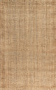 Espina Hand Woven Herringbone Chunky Jute Natural 6 ft. x 9 ft. Area Rug