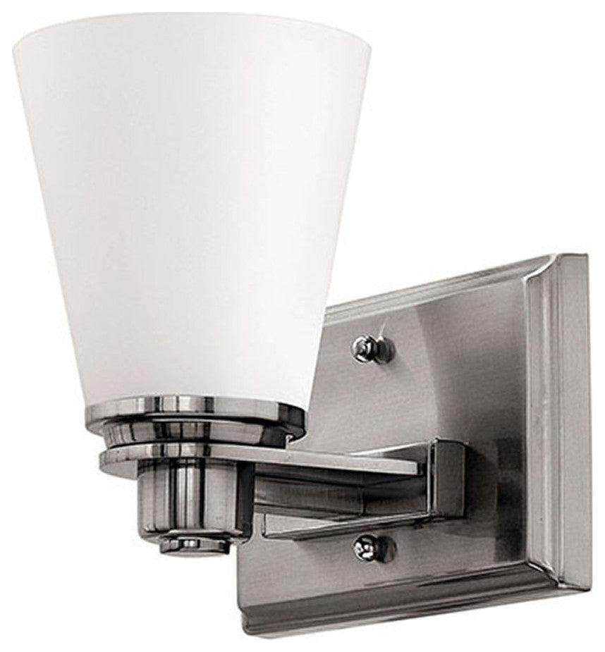 Hinkley Avon Single Light Vanity, Brushed Nickel