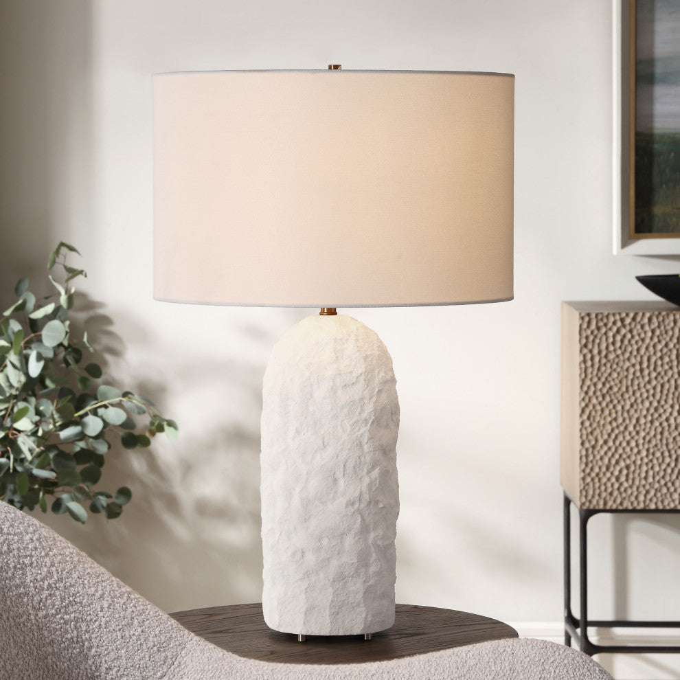 Uttermost 30393-1 Vieste 28" Tall Buffet Table Lamp - Vieste White