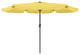 CorLiving Yellow Round 10ft Fabric Canopy Tilting Market Patio Umbrella