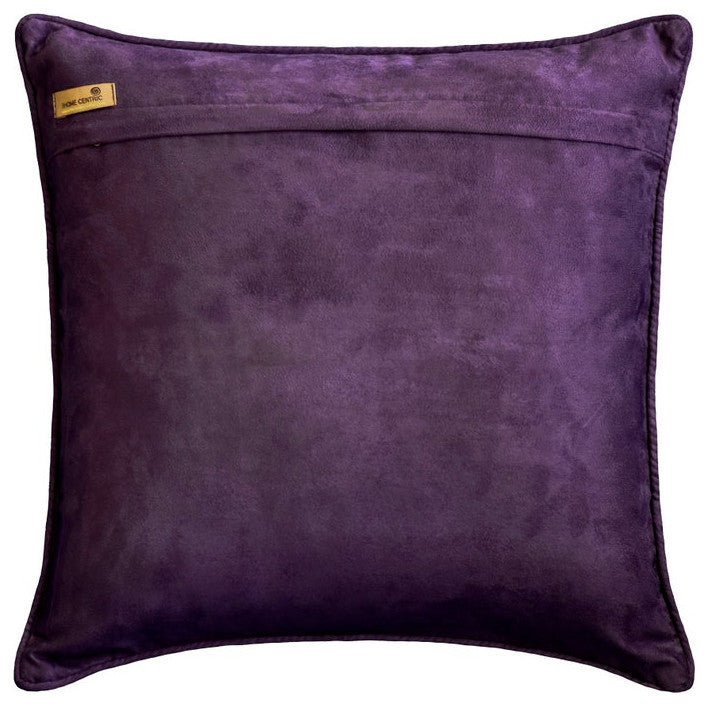 Throw Pillow Covers 26" x 26" Pillowcase Purple Velvet Floral - Plum Scented