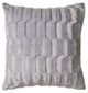 Faux Fur Throw Pillow 18"X18" (Cover Only), Modern Grey Plush Rabbit