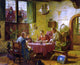 Fritz Wagner Figures in an Interior, 20"x25" Wall Decal