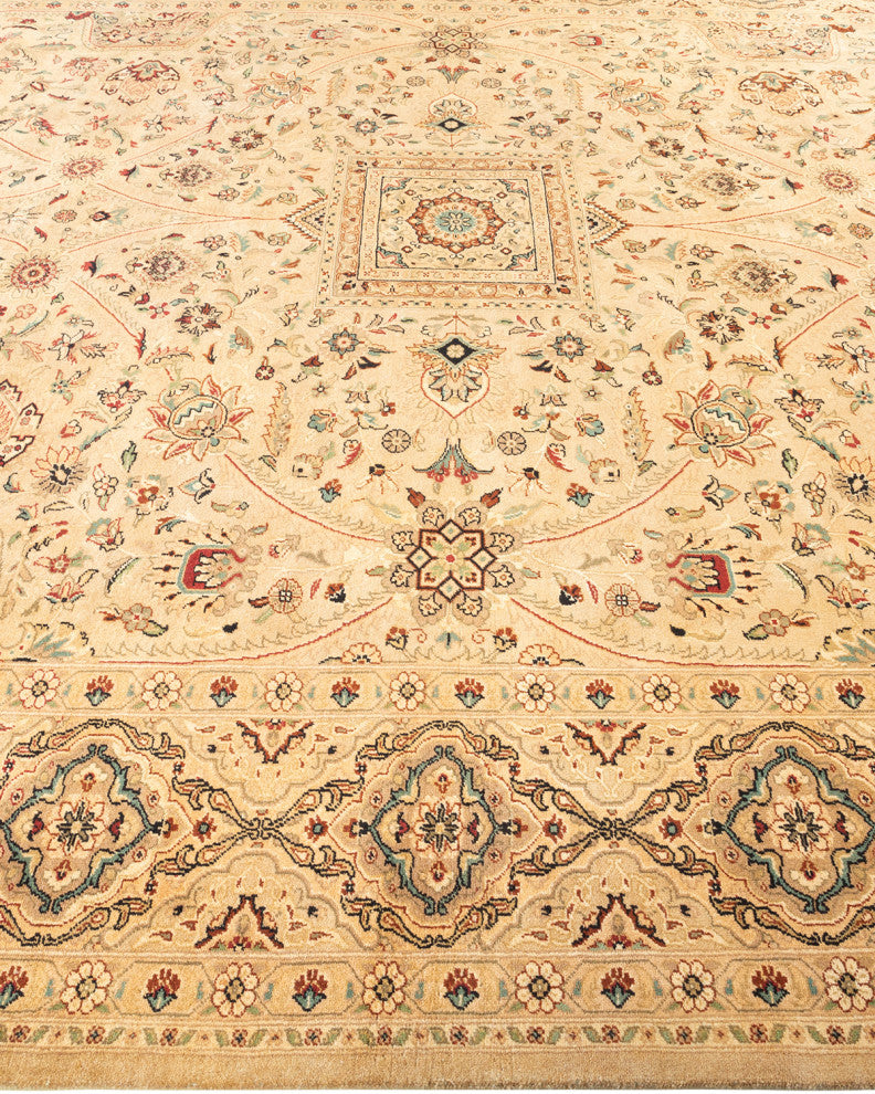 Mogul, One-of-a-Kind Hand-Knotted Area Rug Yellow, 9'1"x12'2"