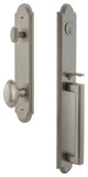 Arc 1-Piece Dummy Handleset, D Grip and Eden Prairie Knob, Satin Nickel, 848557