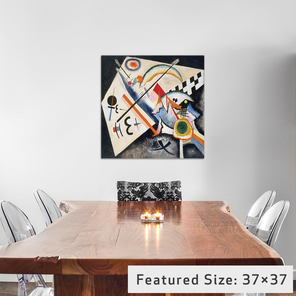 "White Cross" Wrapped Canvas Art Print, 18x18x1.5