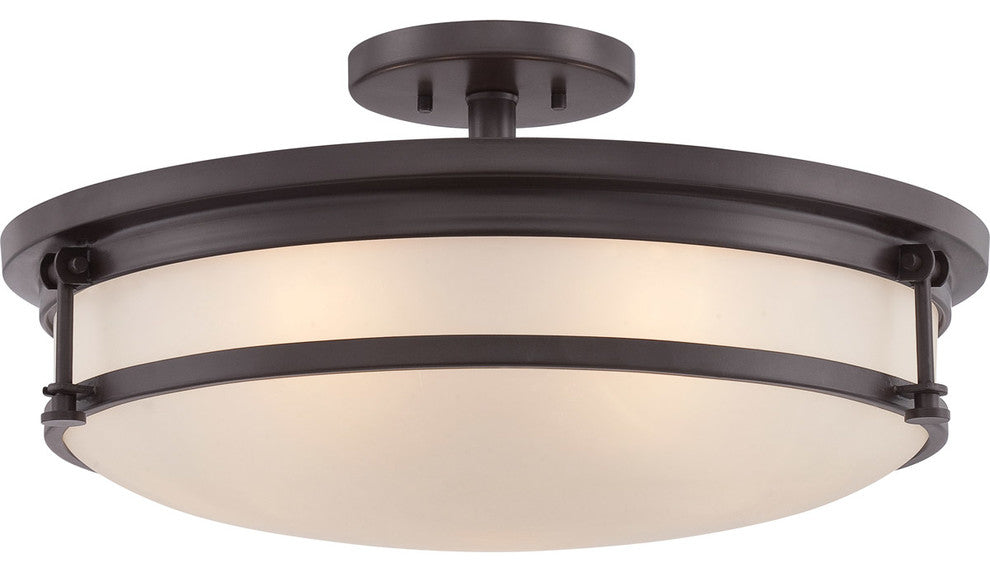 Quoizel  SLR1720WT  Five Light Semi Flush Mount  Sailor  Western Bronze