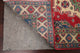 Hand-Knotted Wool Kazak Traditional Oriental Pakistani Area Rug, Red, 4'8"X3'4"