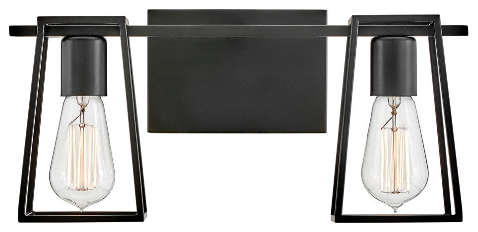 Hinkley Lighting 5162 Filmore 2 Light 16"W Bathroom Vanity Light - Black