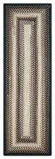 Homespice Decor - 22 x 72" Rectangular Black Mist Ultra Durable Braided Runner