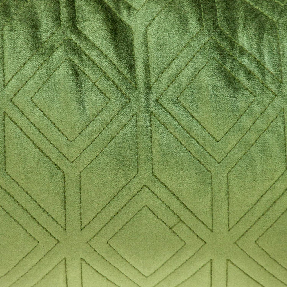 Parkland Collection Aleta Olive Throw Pillow, Rectangle