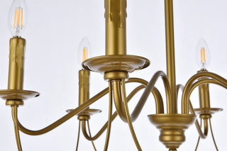 Winston 6-Light Pendant, Brass