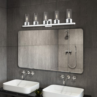 Carson 5 Light Polished Chrome Vanity Sconce
