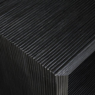 Uttermost 50055 Compton 58"W Mahogany and Rattan Table - Black