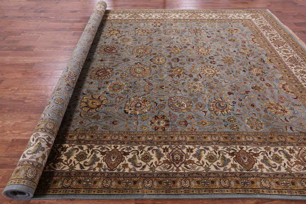 Persian Tabriz Hand-Knotted Wool Rug 10' 0" X 14' 0" Q9442