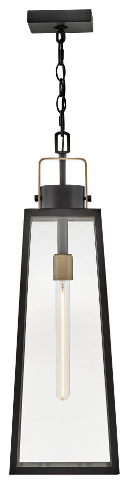 Lark Hugh Large Hanging Lantern, Black