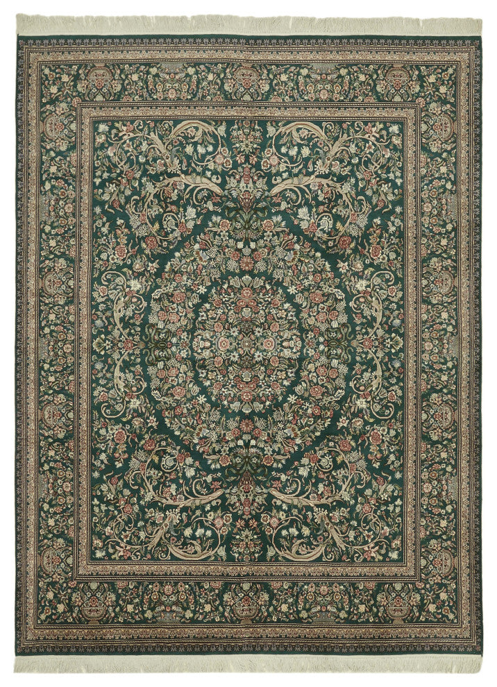 Rug N Carpet - Handmade Oriental 8' 0'' x 10' 7'' Wool Oushak Area Rug