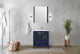 Volez Transitional Navy Blue 30" Single Vanity Set