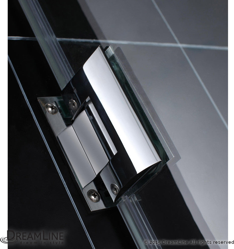 Dreamline Unidoor Min 52" To Max 53" Frameless Hinged Shower Door