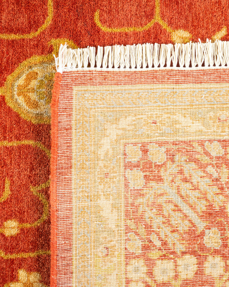 Mogul, One-of-a-Kind Hand-Knotted Area Rug  - Orange, 4' 8" x 7' 1"
