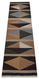 HAND WOVEN FLAT WEAVE KILIM WOOL ECO-FRIENDLY AREA RUGS-Contemporary,Multicolor