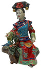 Chinese Oriental Porcelain Qing Style Dressing Hat Lady Figure Hws3090