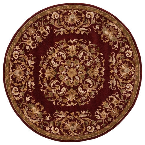 Safavieh Heritage Hg640C Red Area Rug, 3'6" X 3'6"