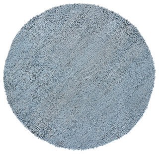 Strata Contemporary Area Rug, Blue, 7'9" Round