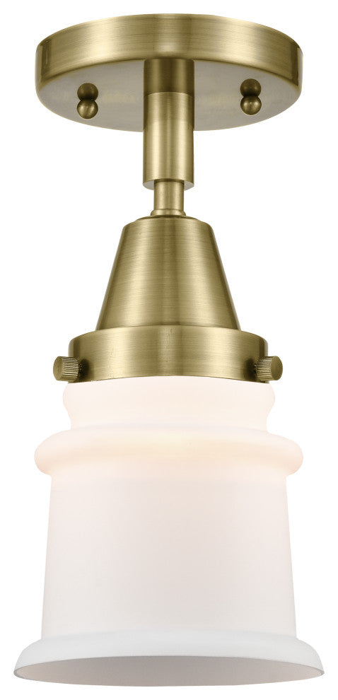Innovations Lighting 447-1C-AB-G181S Small Canton 1 Light 6" Flush Mount